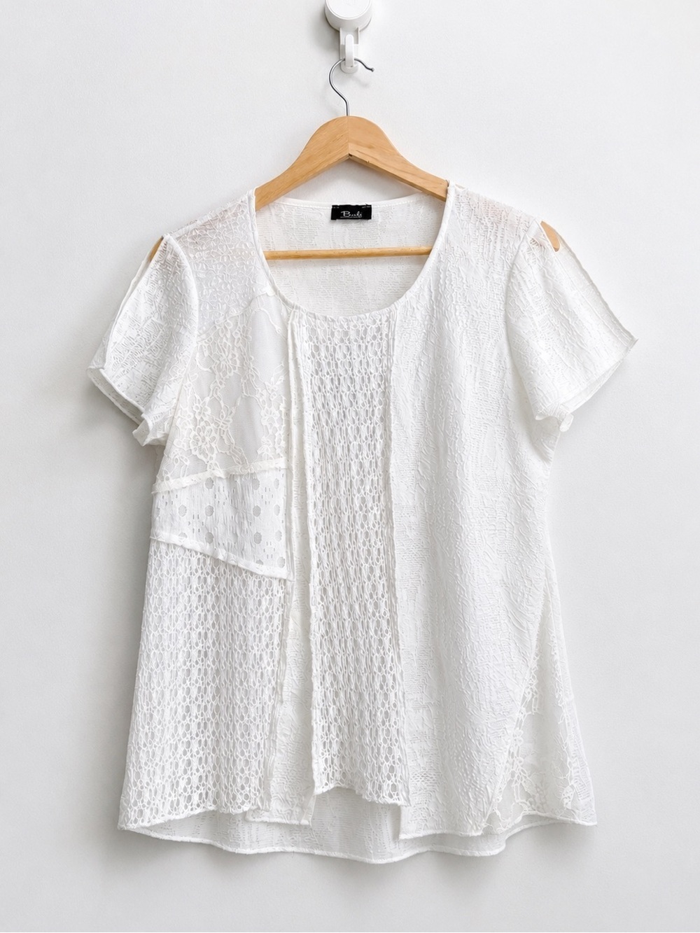 Bali - Boho Patchwork Sheer Blouse - Size M